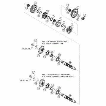 TRANSMISSION II - COUNTERSHAFT