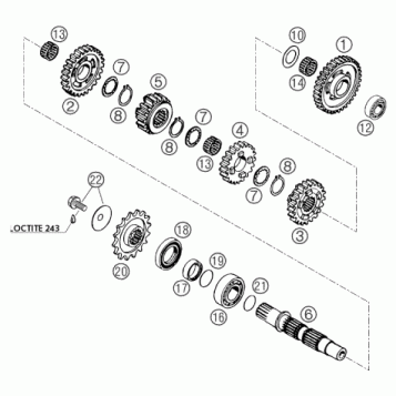 TRANSMISSION II - COUNTERSHAFT