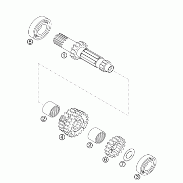 TRANSMISSION I - MAIN SHAFT