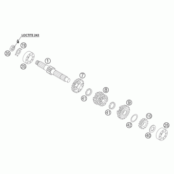 TRANSMISSION I - MAIN SHAFT