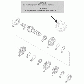 TRANSMISSION I - MAIN SHAFT
