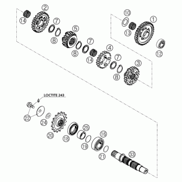 TRANSMISSION II - COUNTERSHAFT