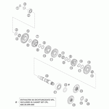 TRANSMISSION II - COUNTERSHAFT