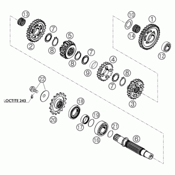 TRANSMISSION II - COUNTERSHAFT