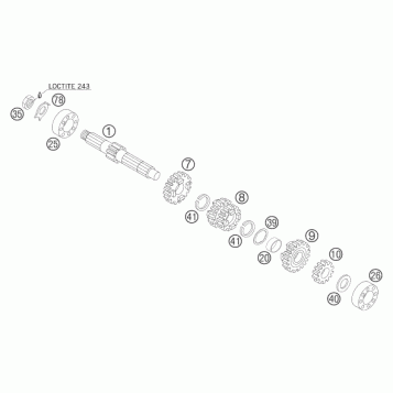 TRANSMISSION I - MAIN SHAFT