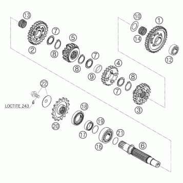 TRANSMISSION II - COUNTERSHAFT