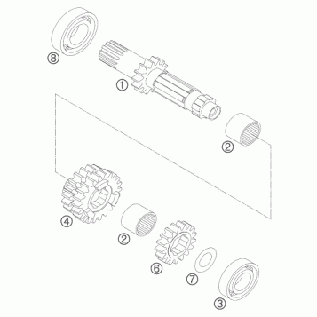 TRANSMISSION I - MAIN SHAFT