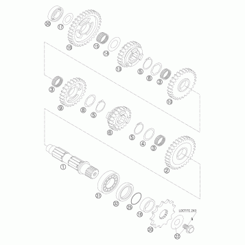 TRANSMISSION II - COUNTERSHAFT