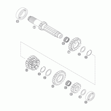 TRANSMISSION I - MAIN SHAFT