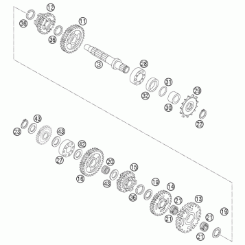 TRANSMISSION II - COUNTERSHAFT