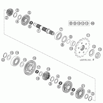 TRANSMISSION II - COUNTERSHAFT
