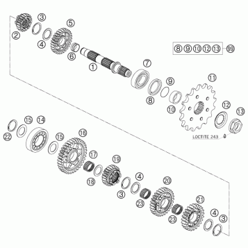TRANSMISSION II - COUNTERSHAFT