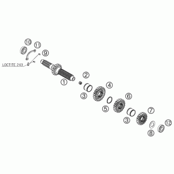 TRANSMISSION I - MAIN SHAFT