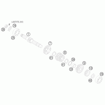 TRANSMISSION I - MAIN SHAFT