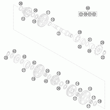 TRANSMISSION II - COUNTERSHAFT