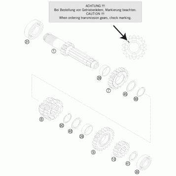 TRANSMISSION I - MAIN SHAFT