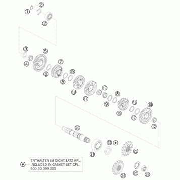 TRANSMISSION II - COUNTERSHAFT