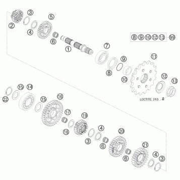 TRANSMISSION II - COUNTERSHAFT