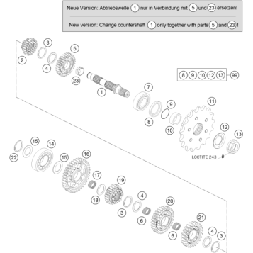 TRANSMISSION II - COUNTERSHAFT