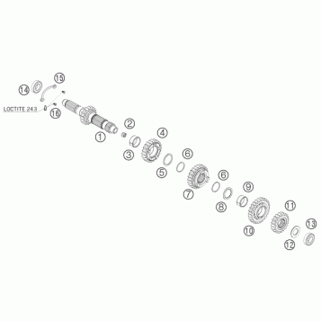 TRANSMISSION I - MAIN SHAFT