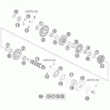 TRANSMISSION II - COUNTERSHAFT