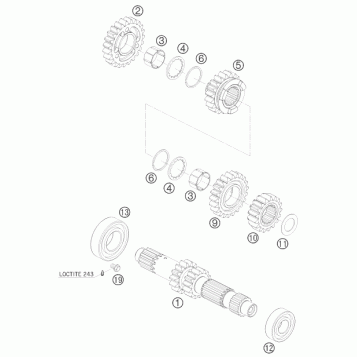 TRANSMISSION I - MAIN SHAFT