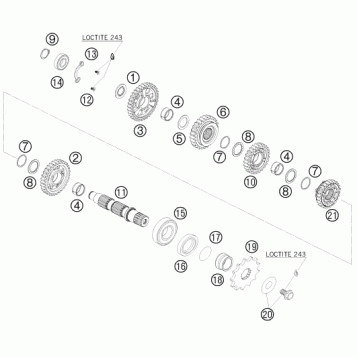 TRANSMISSION II - COUNTERSHAFT