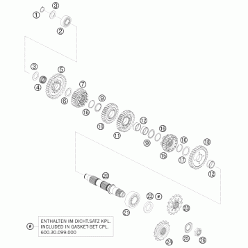 TRANSMISSION II - COUNTERSHAFT