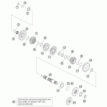 TRANSMISSION II - COUNTERSHAFT