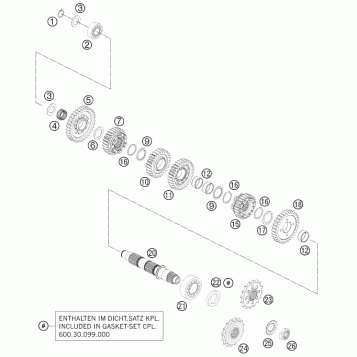 TRANSMISSION II - COUNTERSHAFT