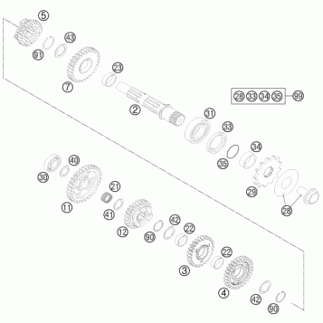 TRANSMISSION II - COUNTERSHAFT