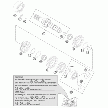 TRANSMISSION I - MAIN SHAFT