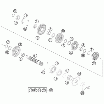 TRANSMISSION II - COUNTERSHAFT