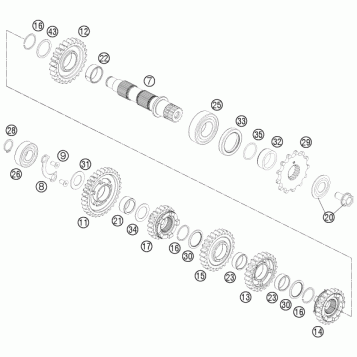 TRANSMISSION II - COUNTERSHAFT