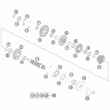 TRANSMISSION II - COUNTERSHAFT