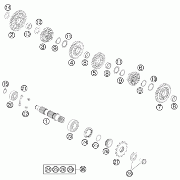 TRANSMISSION II - COUNTERSHAFT