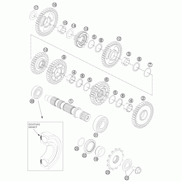 TRANSMISSION II - COUNTERSHAFT