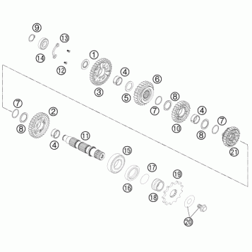 TRANSMISSION II - COUNTERSHAFT