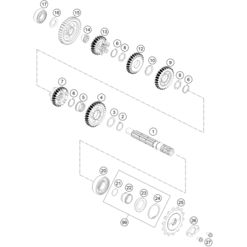 TRANSMISSION II - COUNTERSHAFT
