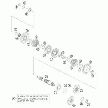 TRANSMISSION II - COUNTERSHAFT