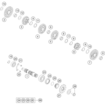 TRANSMISSION II - COUNTERSHAFT