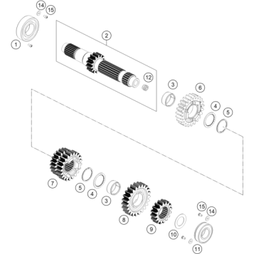 TRANSMISSION I - MAIN SHAFT