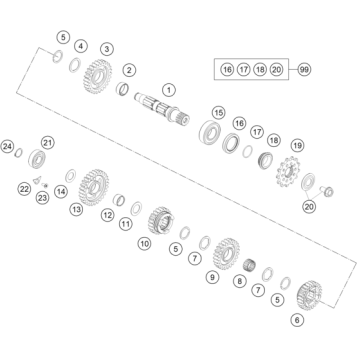 TRANSMISSION II - COUNTERSHAFT