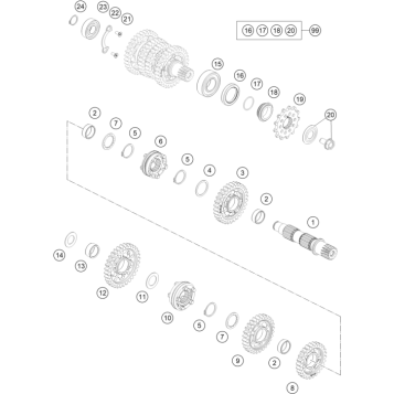 TRANSMISSION II - COUNTERSHAFT