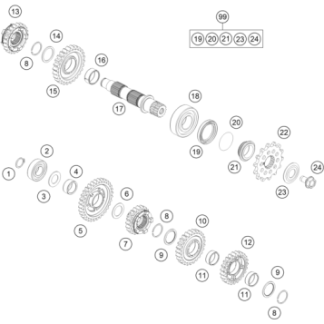 TRANSMISSION II - COUNTERSHAFT