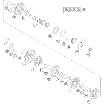 TRANSMISSION II - COUNTERSHAFT