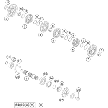TRANSMISSION II - COUNTERSHAFT