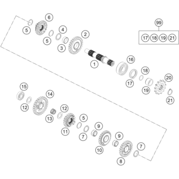 TRANSMISSION II - COUNTERSHAFT
