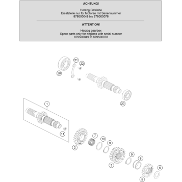TRANSMISSION I - MAIN SHAFT