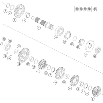 TRANSMISSION II - COUNTERSHAFT